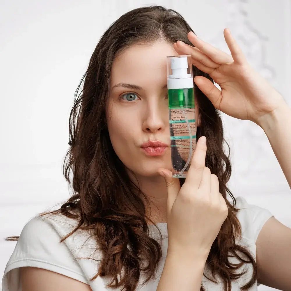 Girl Holding DualClear Spray
